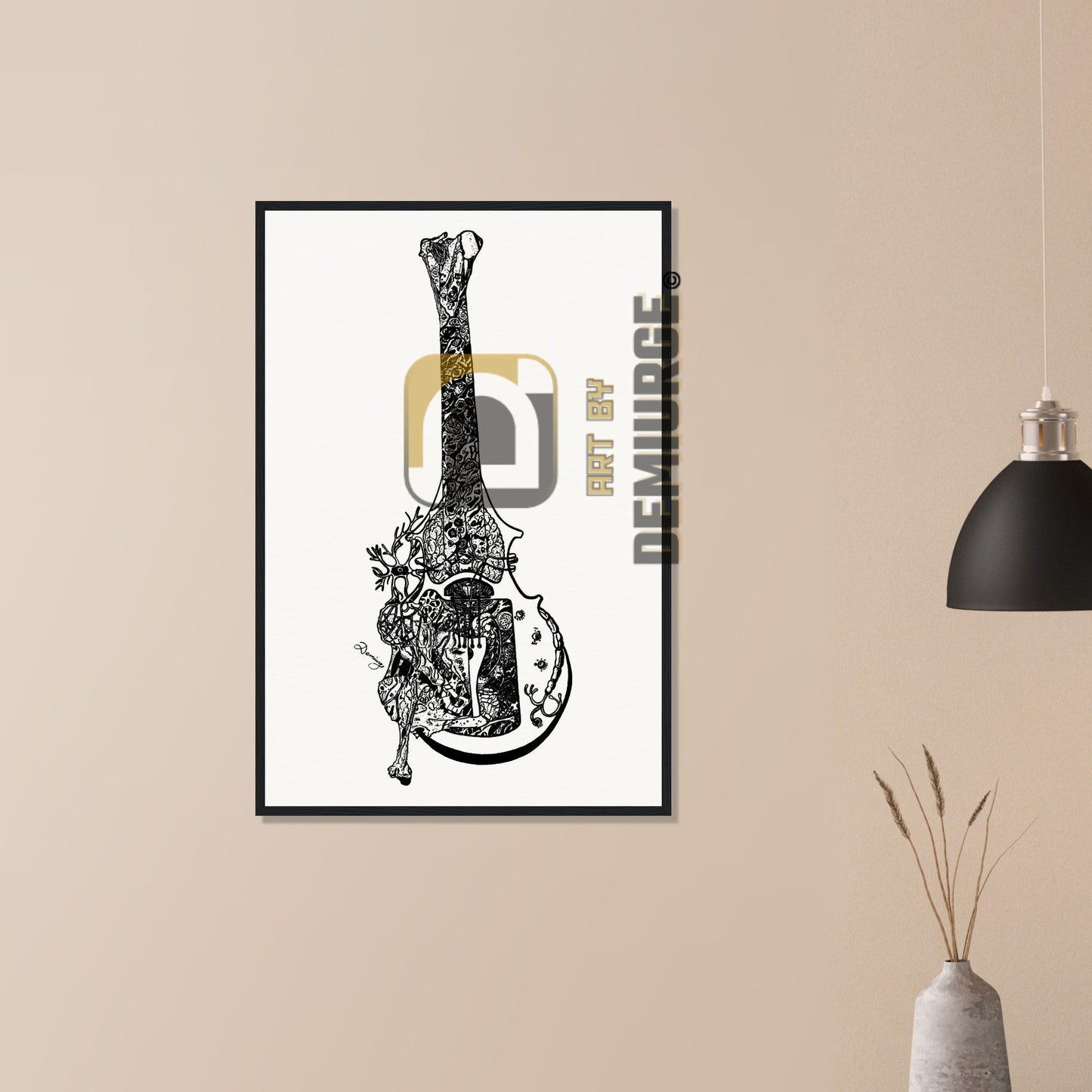 Despair - Museum-Quality Matte Paper Wooden Framed Poster