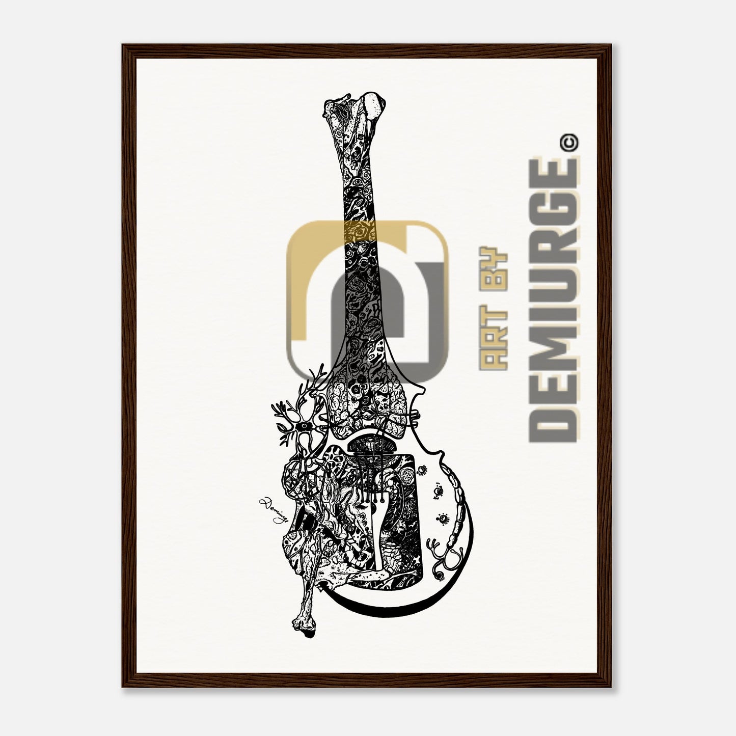 Despair - Museum-Quality Matte Paper Wooden Framed Poster