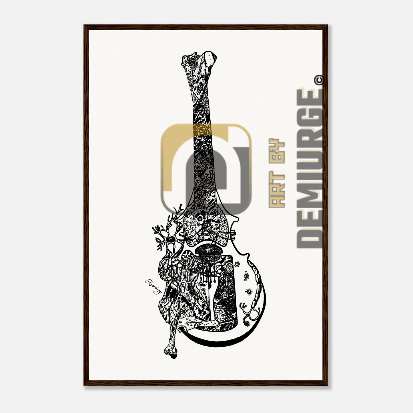 Despair - Museum-Quality Matte Paper Wooden Framed Poster
